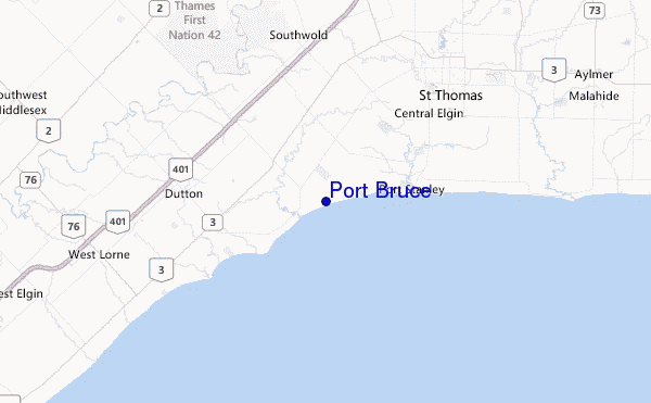Port Bruce Location Map