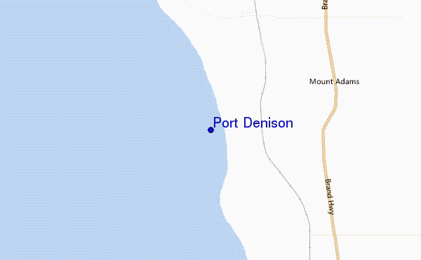 mapa de ubicación de Port Denison