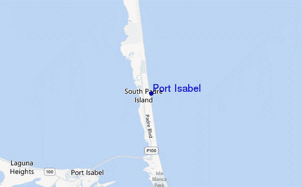 mapa de ubicación de Port Isabel