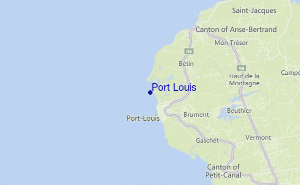 mapa de ubicación de Port Louis