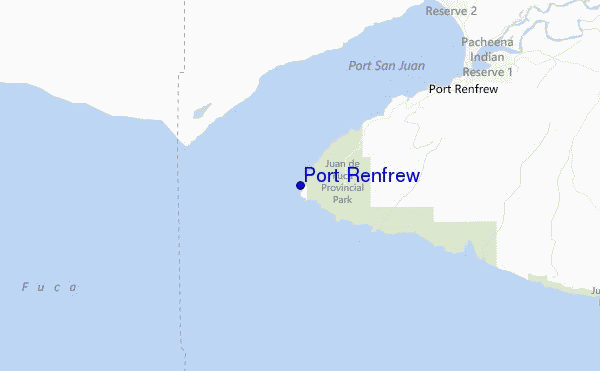 mapa de ubicación de Port Renfrew