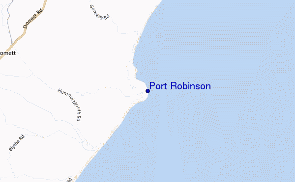 mapa de ubicación de Port Robinson