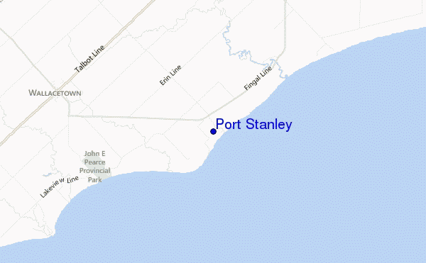 mapa de ubicación de Port Stanley
