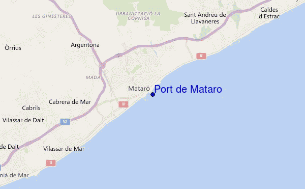 mapa de ubicación de Port de Mataro