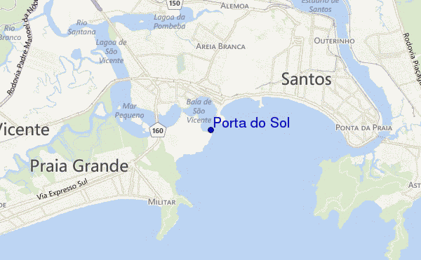 mapa de ubicación de Porta do Sol