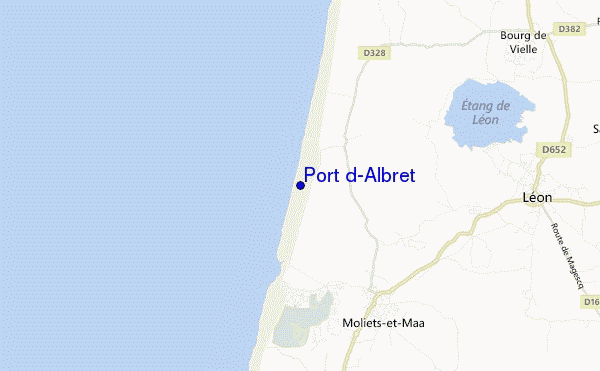 mapa de ubicación de Port d'Albret