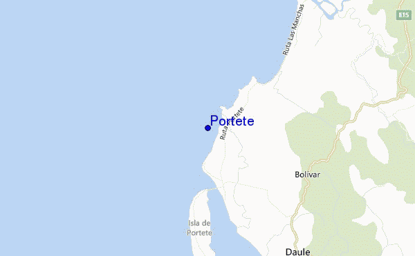 mapa de ubicación de Portete