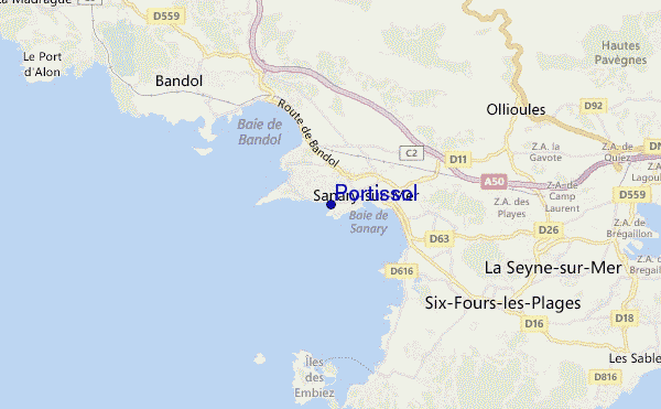 mapa de ubicación de Portissol