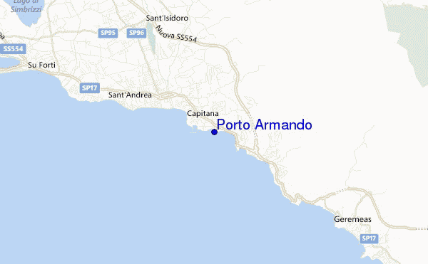 mapa de ubicación de Porto Armando