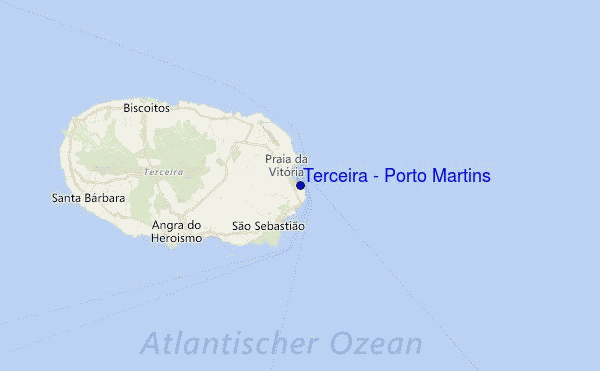 Terceira - Porto Martins Location Map