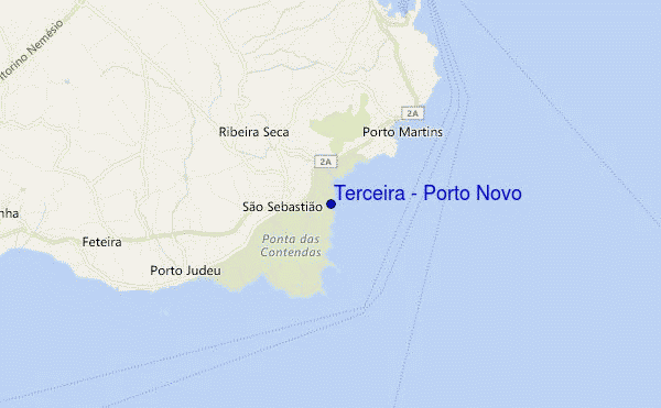 mapa de ubicación de Terceira - Porto Novo