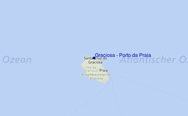 Graciosa - Porto da Praia Location Map