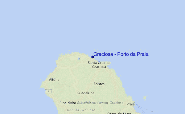 mapa de ubicación de Graciosa - Porto da Praia
