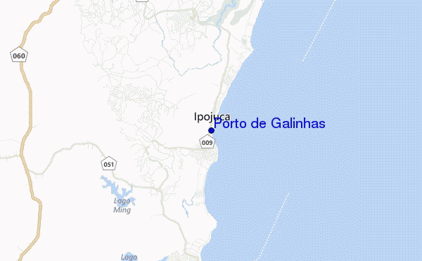 mapa de ubicación de Porto de Galinhas