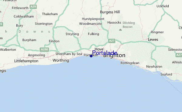 Portslade Location Map