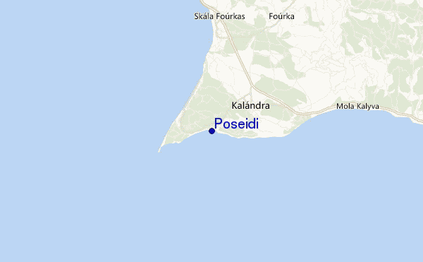 mapa de ubicación de Poseidi