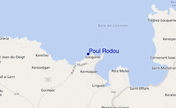 mapa de ubicación de Poul Rodou