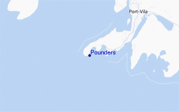 mapa de ubicación de Pounders