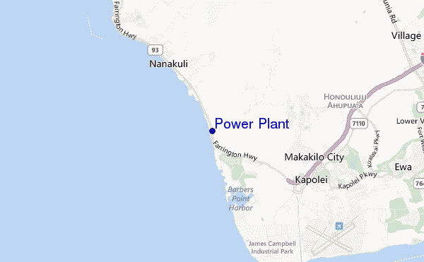 mapa de ubicación de Power Plant