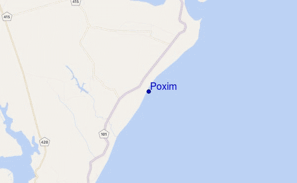 mapa de ubicación de Poxim