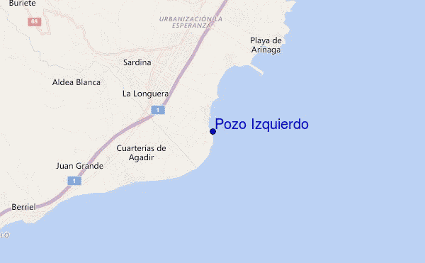 mapa de ubicación de Pozo Izquierdo