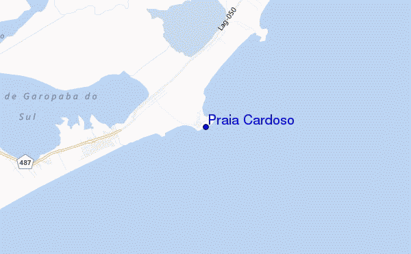 mapa de ubicación de Praia Cardoso