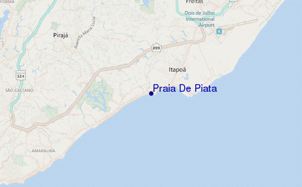 mapa de ubicación de Praia De Piata