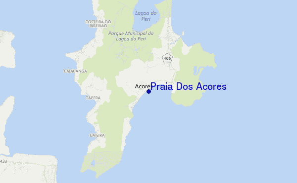 mapa de ubicación de Praia Dos Acores