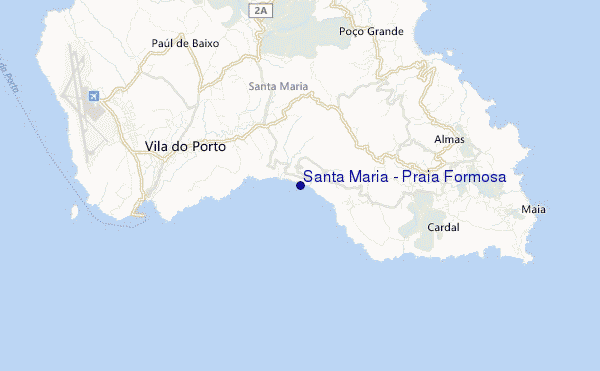 mapa de ubicación de Santa Maria - Praia Formosa