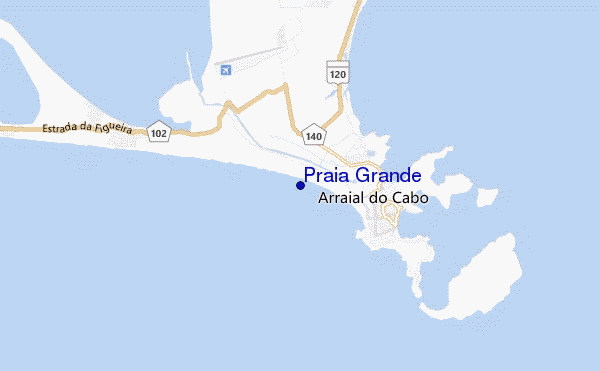 mapa de ubicación de Praia Grande