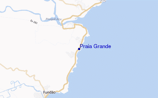 mapa de ubicación de Praia Grande