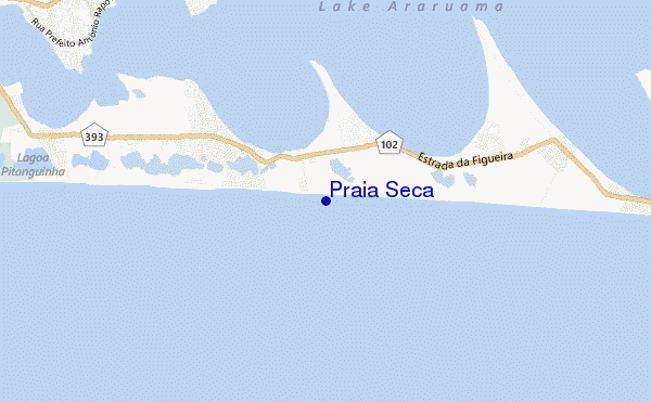 mapa de ubicación de Praia Seca