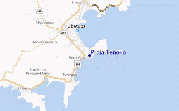 mapa de ubicación de Praia Tenório