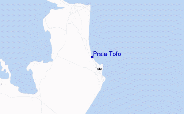 mapa de ubicación de Praia Tofo