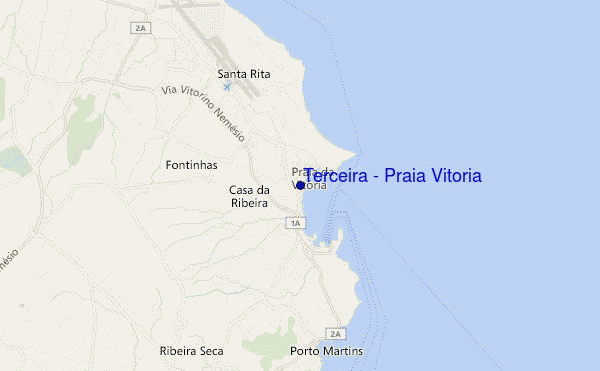 mapa de ubicación de Terceira - Praia Vitoria