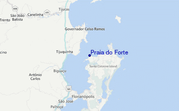 Praia do Forte Location Map