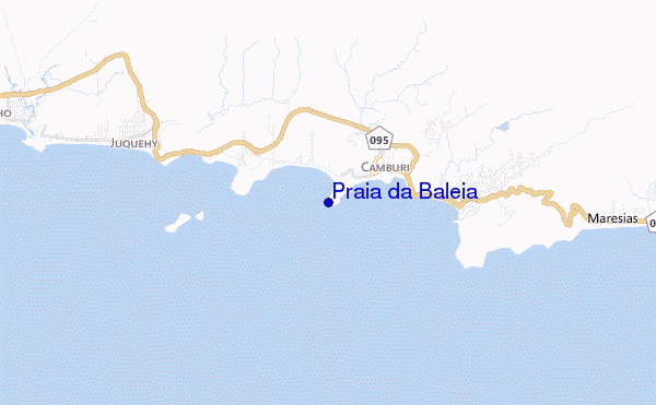 mapa de ubicación de Praia da Baleia