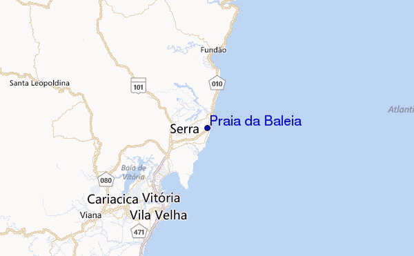 Praia da Baleia Location Map