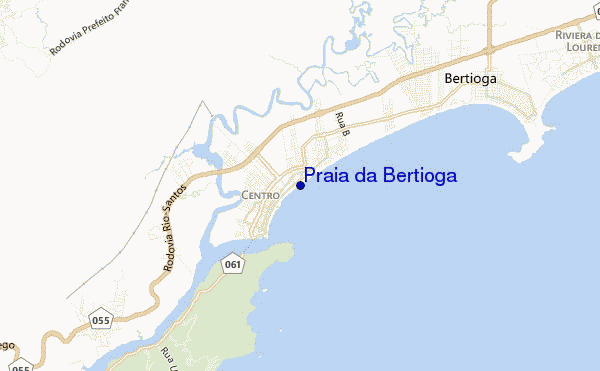 mapa de ubicación de Praia da Bertioga