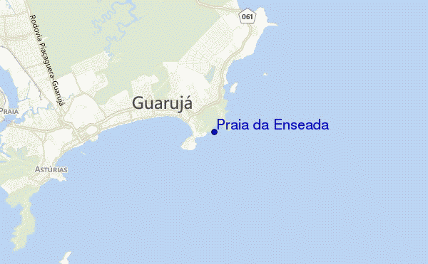 mapa de ubicación de Praia da Enseada