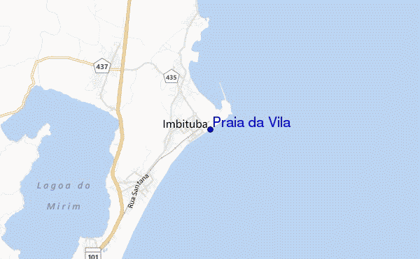mapa de ubicación de Praia da Vila