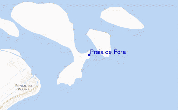 mapa de ubicación de Praia de Fora
