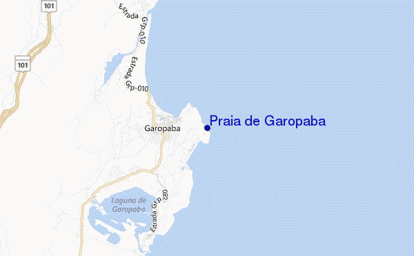 mapa de ubicación de Praia de Garopaba