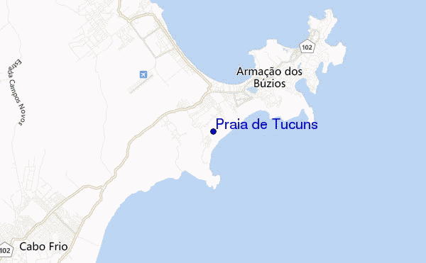 mapa de ubicación de Praia de Tucuns