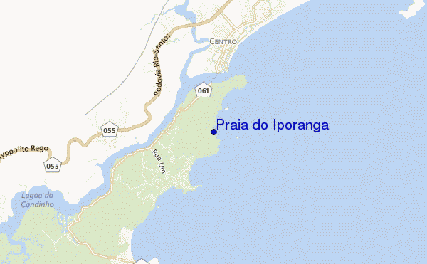 mapa de ubicación de Praia do Iporanga