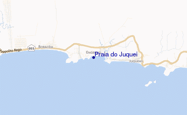 mapa de ubicación de Praia do Juquei