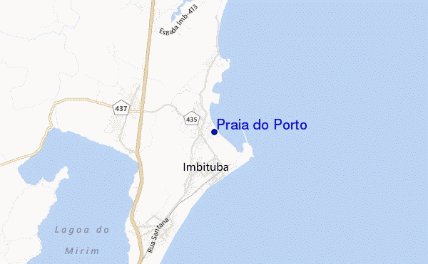 mapa de ubicación de Praia do Porto