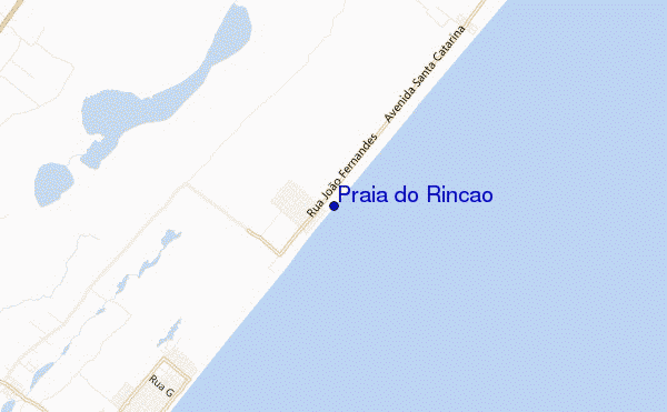 mapa de ubicación de Praia do Rincao