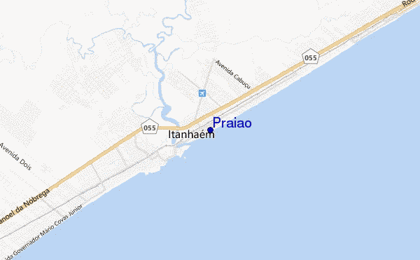 mapa de ubicación de Praiao