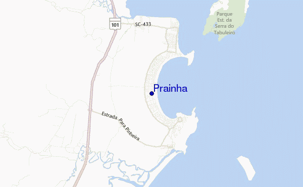 mapa de ubicación de Prainha